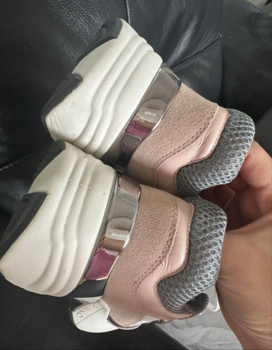 Sneakersy buty pinko rubino 37 szare różowe