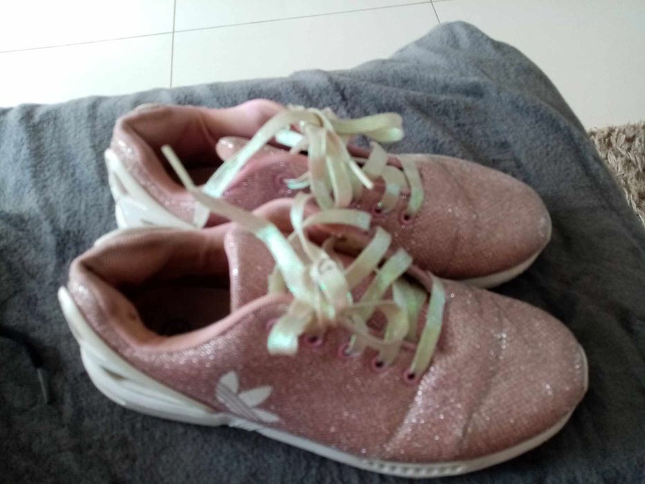 Buty adidas brokatowe różowe rozmiar 38