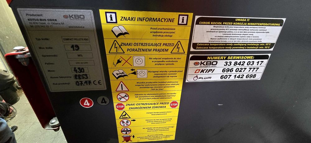 OSTATNIE 2 TYGODNIE 7-letni Piec na pellet, z rocznym buforem