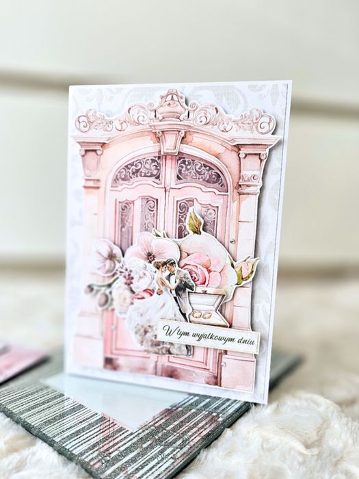 Duża kartka ślubna z młodą parą paryskie marzenia - a5