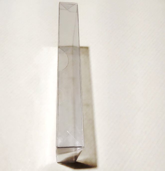 Caixa plástica transparente medidas 12,5x6x1,5cm várias unidades dispo
