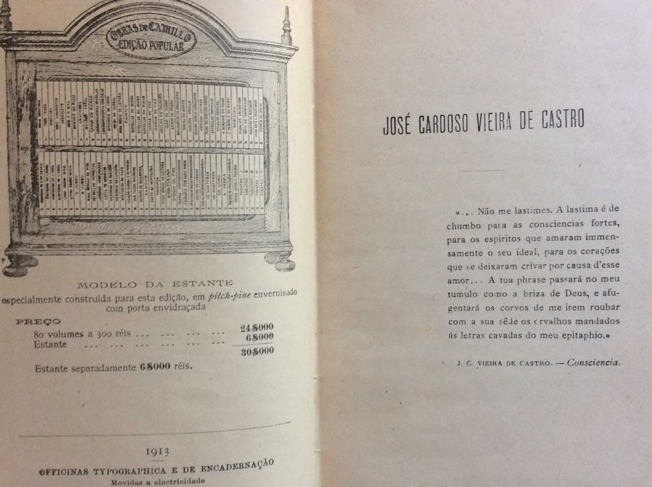 Camillo Castello Branco. Correspondencia epistolar...1913