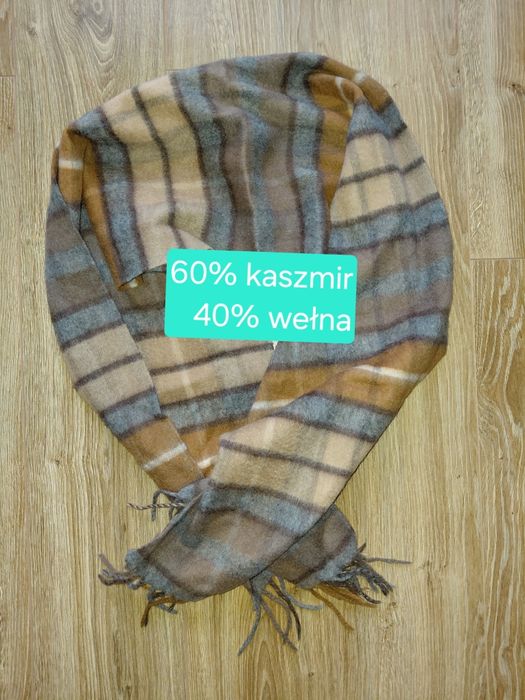 Szal kaszmir z wełną Dalness