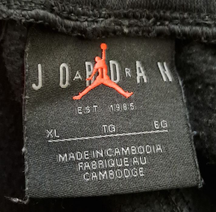 Set dres Jordan czarny XL L Męski spodnie bluza z kapturem