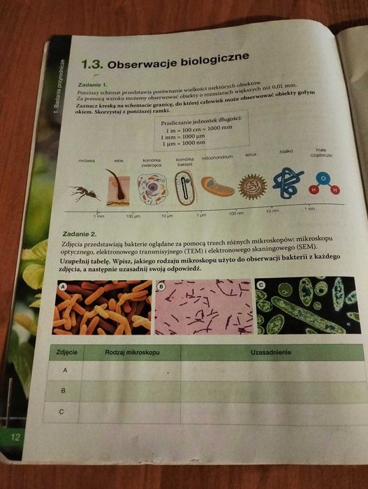 Biologia na czasie karty pracy zakres podstawowy klasa 1
