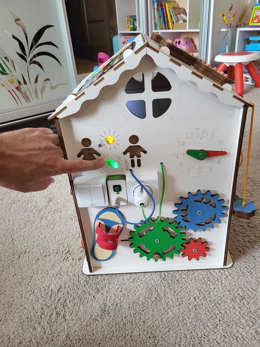 Бізікуб/Бізіборд GoodPlay 35х35х50 великий будинок