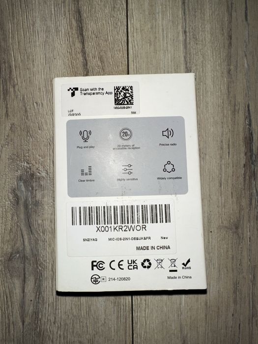 Бездротовий петличний мікрофон SNZIYAG для iPhone iPad