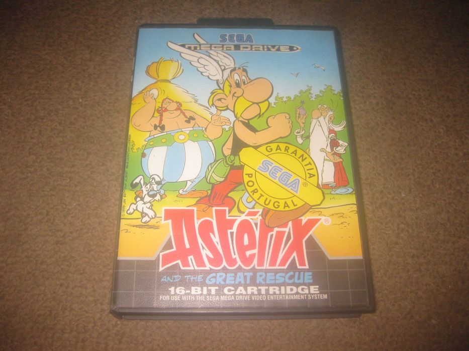 Jogo "Ásterix And The Great Rescue" para Sega Mega Drive/Com 2 Manuais