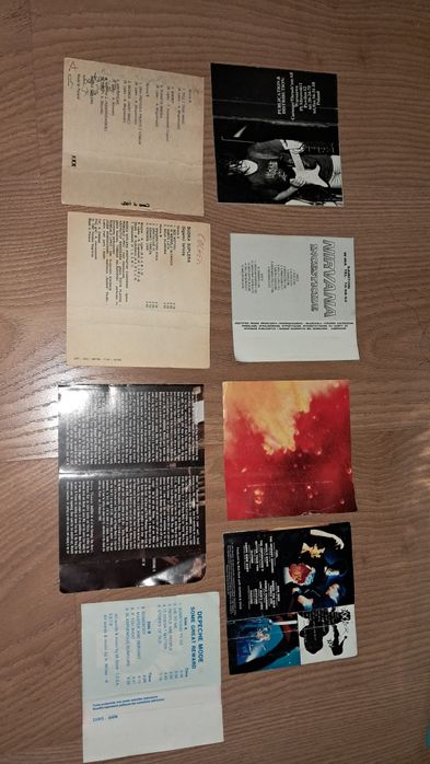 Wkładki kasety budka suflera Blasphereion Nirvana metallica depeche