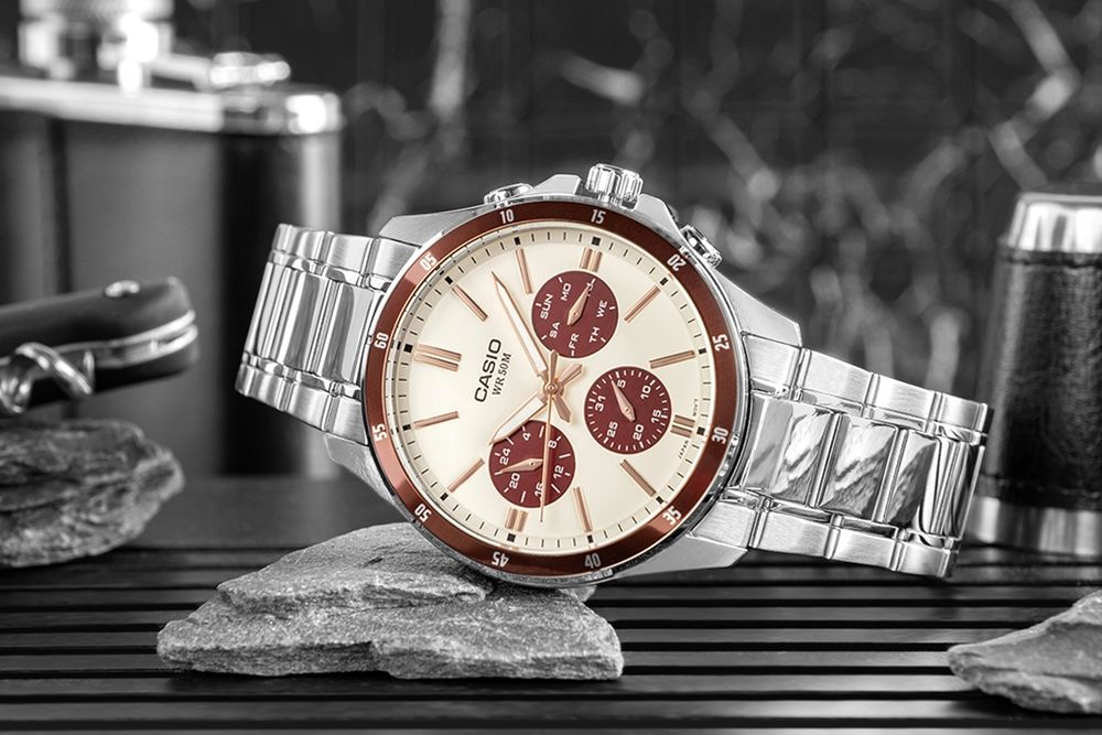 zegarek męski casio mtp-1374d-5a2 + box