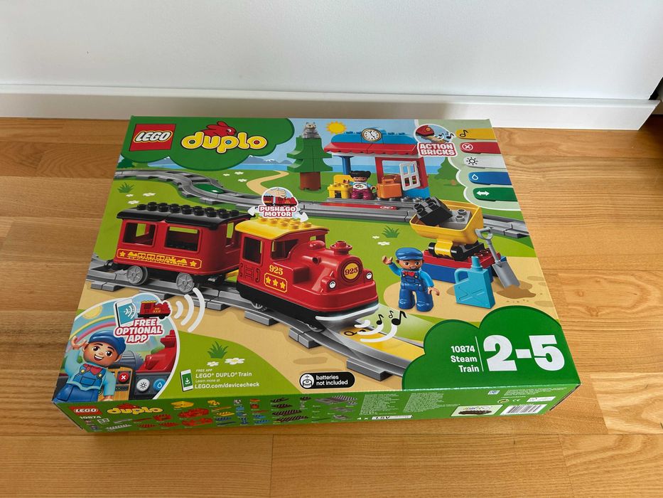 LEGO 10874 Duplo - Pociąg parowy Łączany / Oświęcim