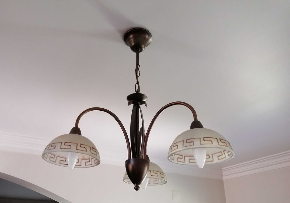 2 Candeeiros de Teto para Sala ou Hall - Como NOVOS