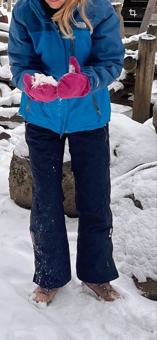 Zestaw zimowy rozm M kurtka The north face primaloft
