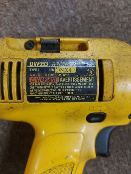 Dewalt dw953  шуруповерт
