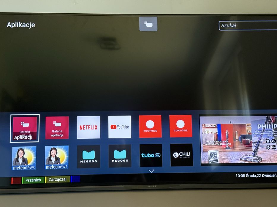 TELEWIZOR PHILIPS 4K Ultra HD 50 cali Smart TV youtube itp. TRANSPORT!