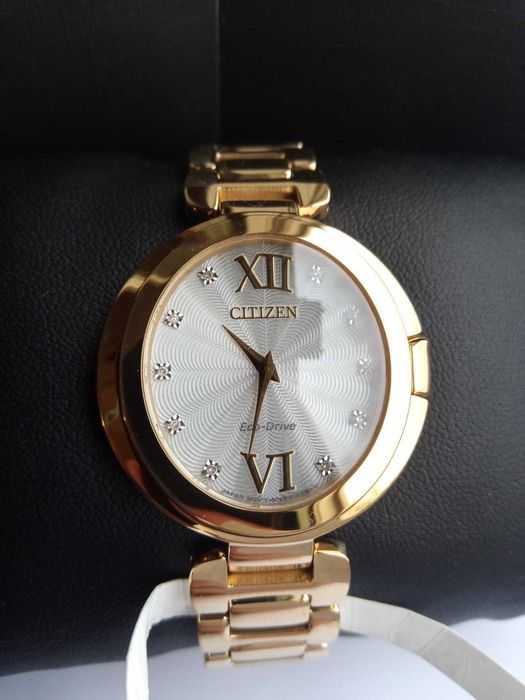Женские часы 10 бриллиантов Citizen EcoDrive Capela Diamond EX1512-53A