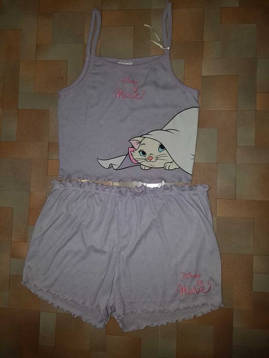 Ажурный комплект кошка Мари тонкий и легкий S-М, пижама Marie Disney