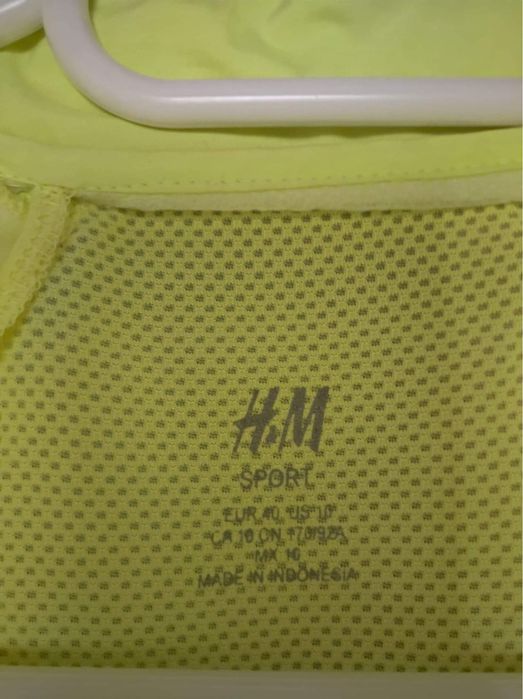 Limonkowy bezrękawnik kamizelka H&M rozmiar L 40