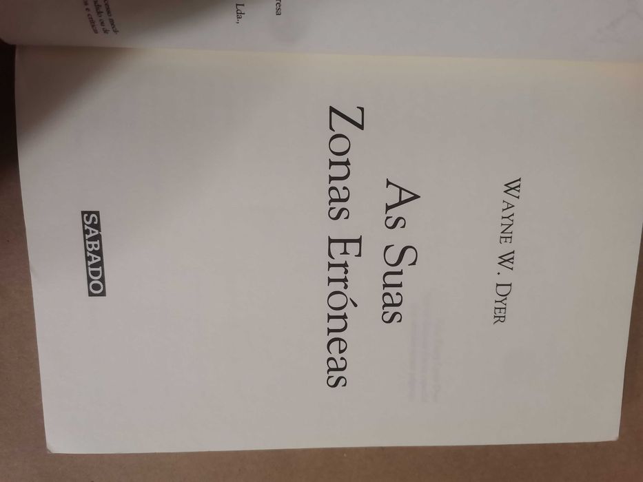 Livro as suas zonas Erróneas
