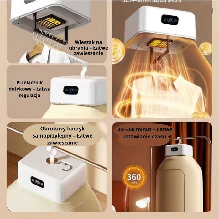 ADM składana suszarka do ubrań i parownica