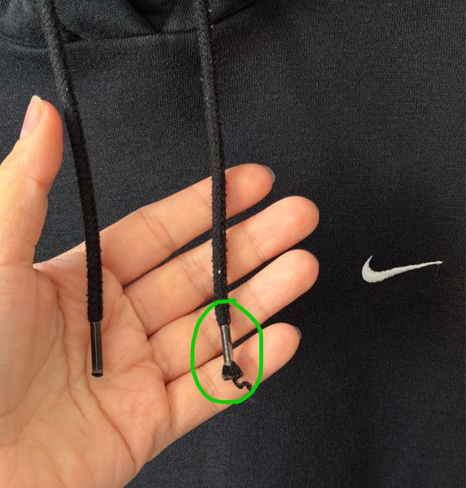 Czarna bluza z kapturem, Nike!