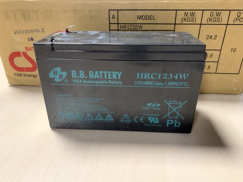 Акумулятор для ДБЖ B.B. Batery HR1234W 9ah
