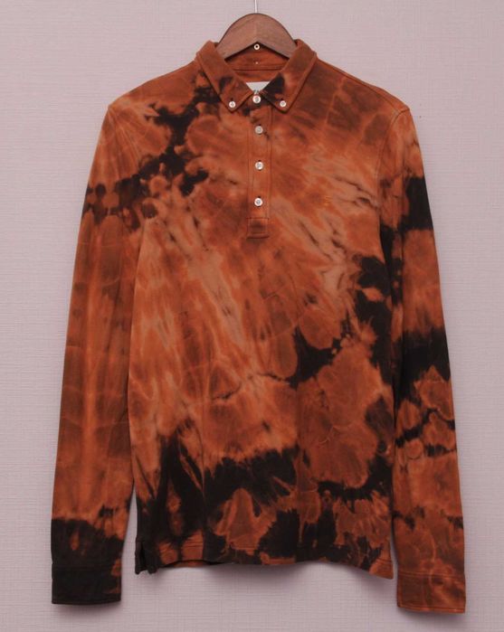 FARAH рр S поло из хлопка пике bleach dye