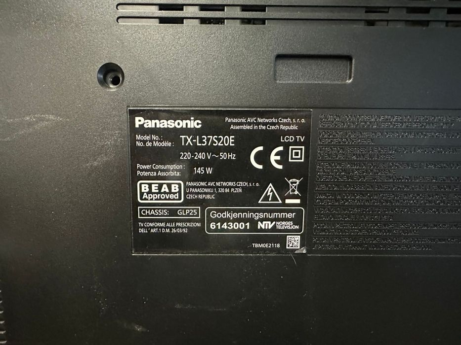 LCD 37 Panasonic из Швеции