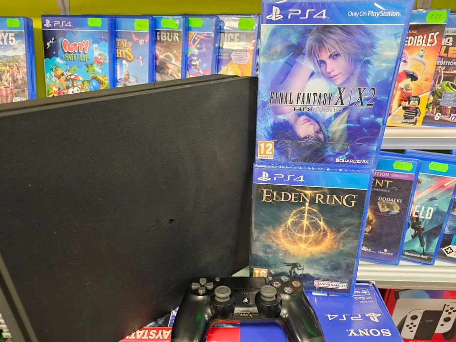 Konsola Playstation 4 PS4 SLIM 1TB + 2 dobre gry Gwar 6m SKLEP ZAMIANA
