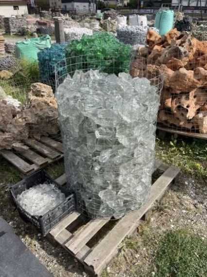 Szkło Wulkaniczne Wiele Kolorów Kamień Akwarium Bryłki Terrarium