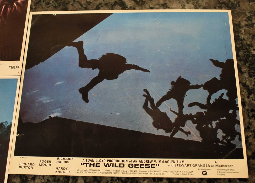 Cinema: 3 Posters/cartazes oficiais "The Wild Geese" (1978)