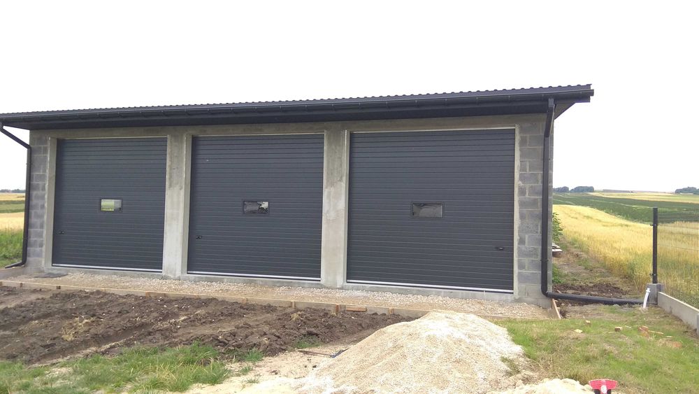 Brama segmentowa ocieplona Antracyt 500 x 225