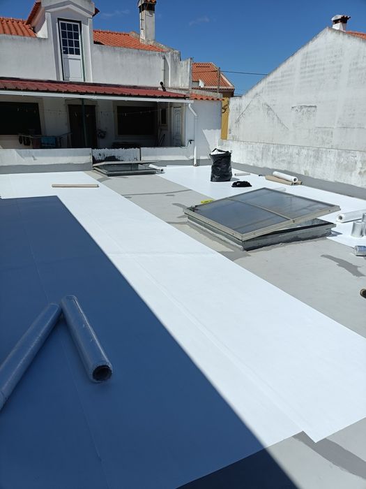 Encapsulamento de terraços com tela impermeável