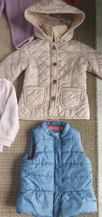 Komplety dla dziewczynki, spodenki, kurtka, bezrękawnik 80-92