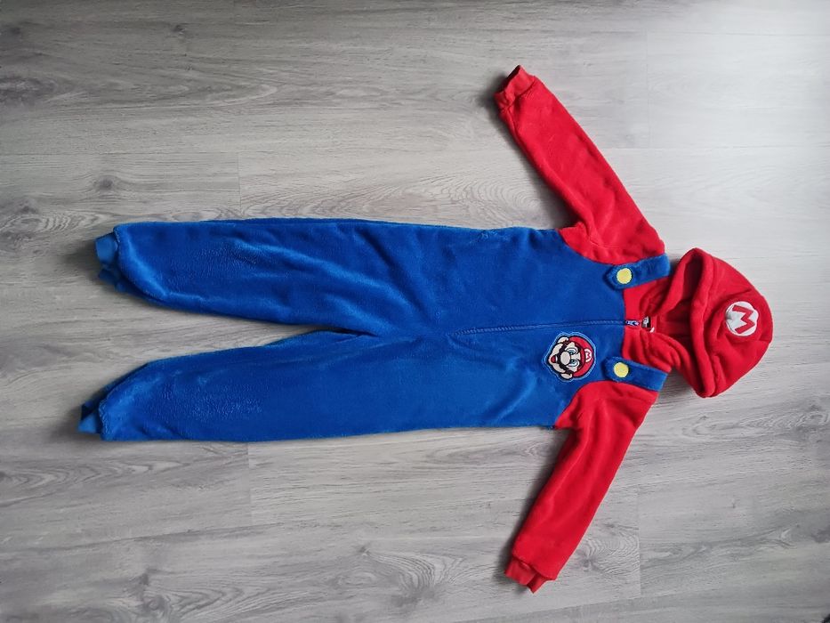 Strój karnawałowy przebranie Super Mario rozm. 116