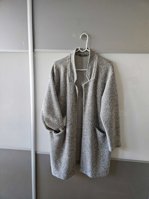 Zara cardigan szary melanzowy uniwersalny