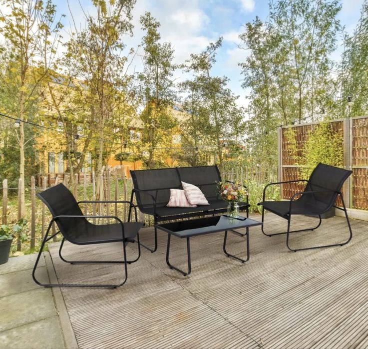 Zestaw meble OGRODOWE na taras do ogrodu KOMPLET stół 2 x fotel sofa