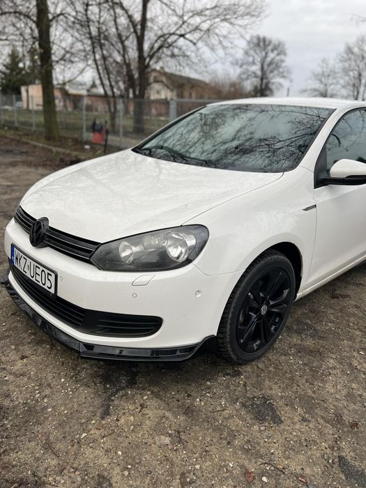 Golf 6 Przednia Dokładka Zderzaka Standard Czarny Połysk