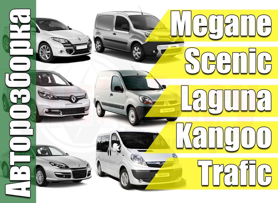 Бампер Стоп Форсунка Стойка Меган Сценик Кенго 1 2 3 Трафик Разборка