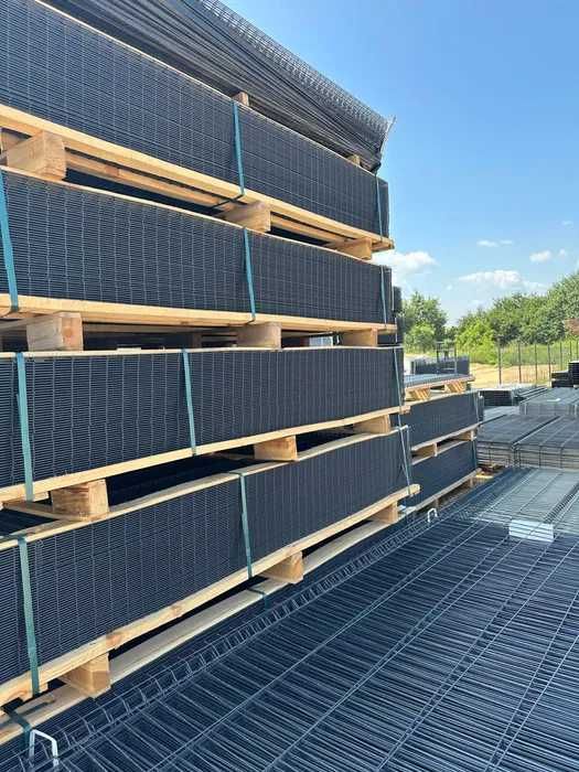 Ogrodzenie Panelowe  TANIO ZESTAWY panel 3D słupek obejmy KOMPLET
