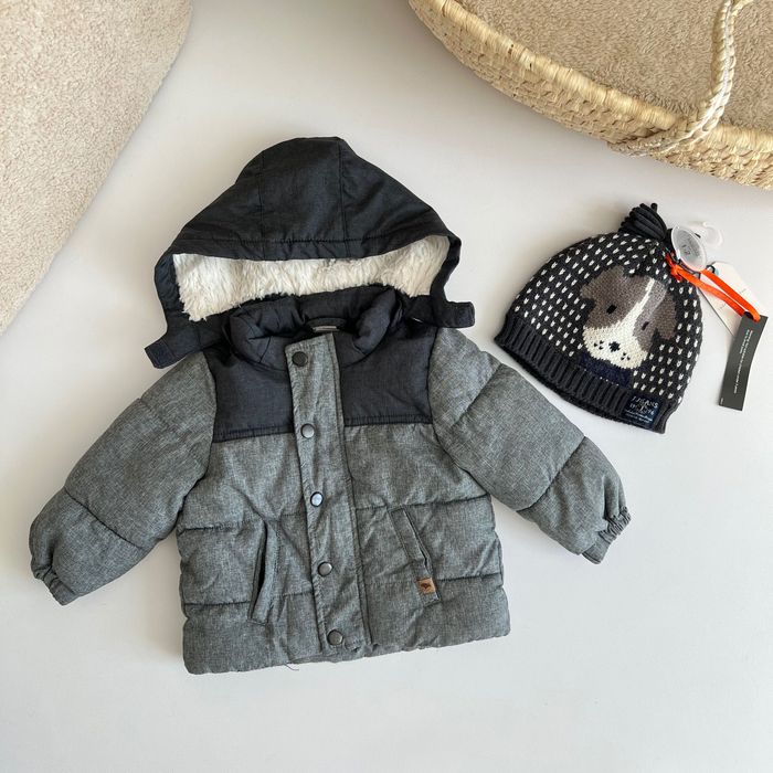 Нова куртка NEXT 9-12 міс 80 см + шапочка на флісі