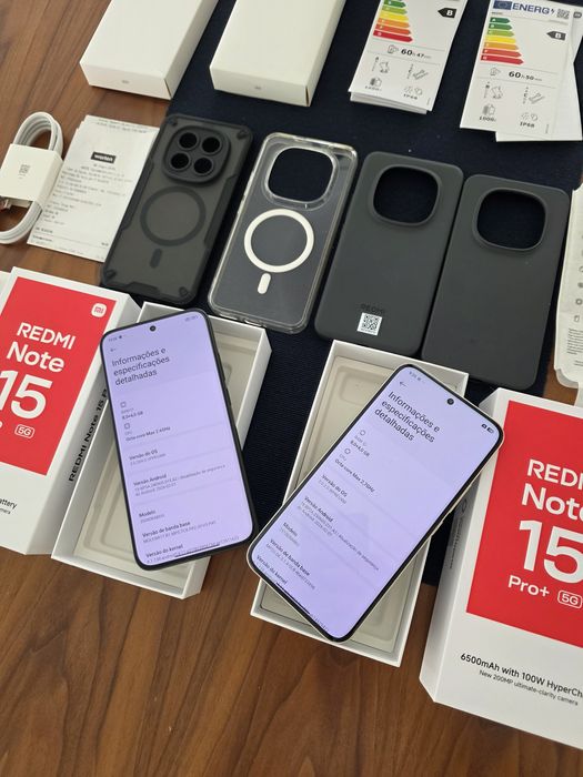 Redmi Note 15 Pro Plus 5G 12GB/512GB, 15 Pro 256GB NOVO. Troca/retoma. Fatura, garantia, capa