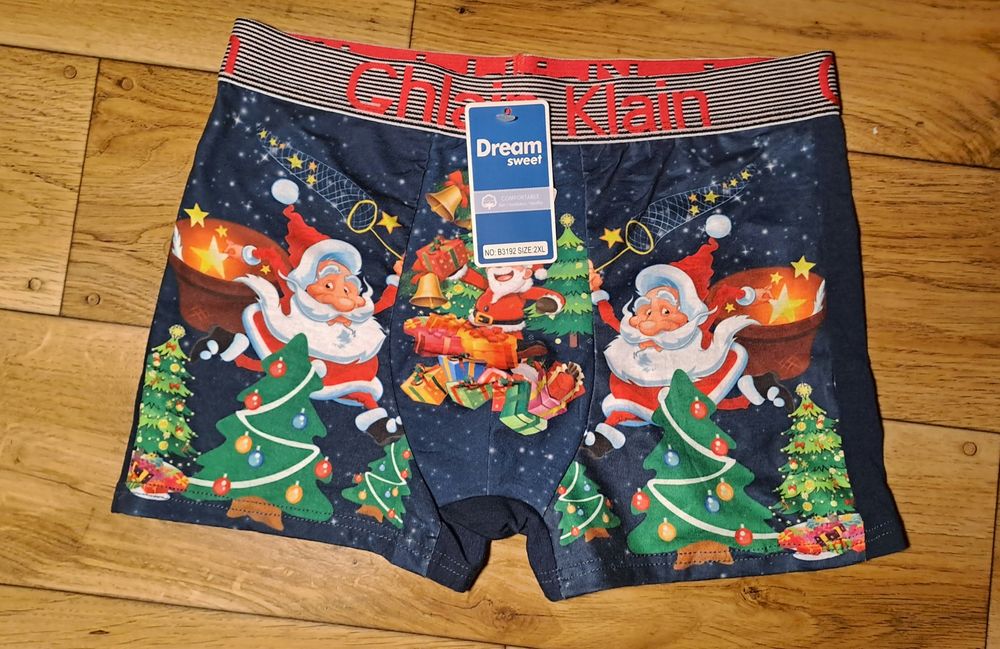 Bokserki świąteczne rozm M/L nowe