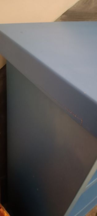 Niebieski Regał Szafka na zabawki Ikea Mammut