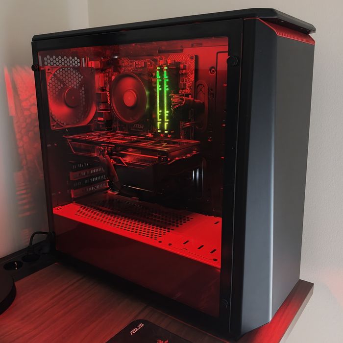 PC Gaming Ryzen 5 2600 | RX Vega 56 8GB | 16GB DDR4 + Monitor MSI Optix MAG241C 24" 144Hz