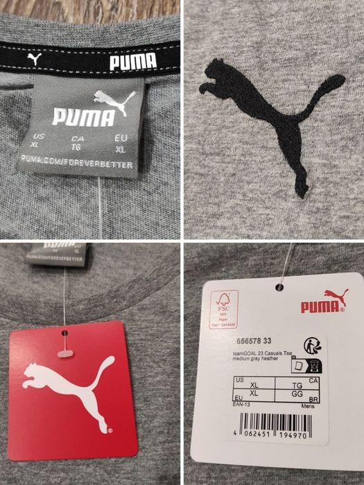 100% cotton Puma оригінальна чоловіча футболка