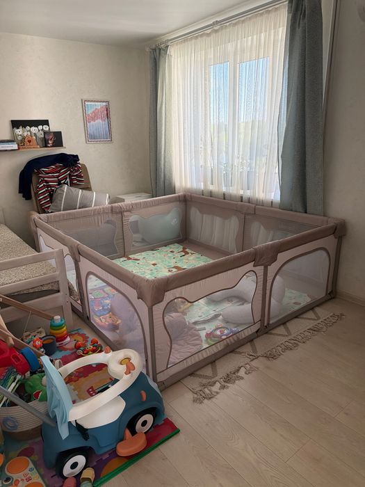 Манеж Lionelo WILLOW XL beige sand 187x207x68 см
