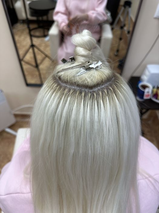 Наращивание волос за 2000 грн/коррекция