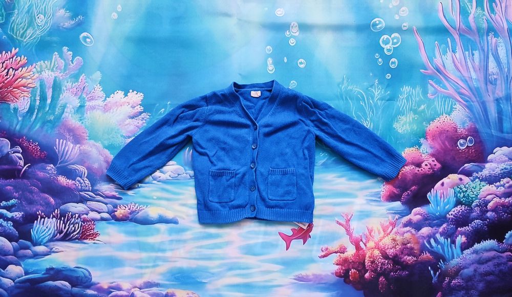 Baby GAP Chabrowy sweterek dla dziewczynki r. 12-18mies