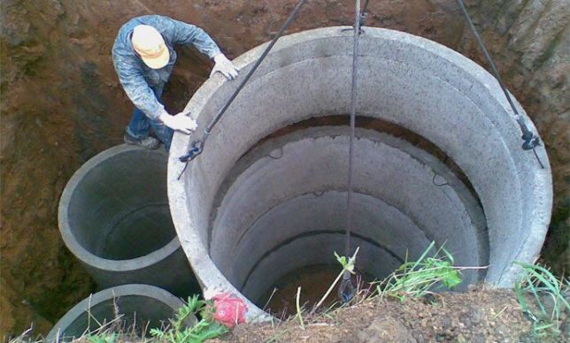 ПідКлючКаналізаціяЗалізобетонніСептикКопанняСептиківБетонніКругиКільця